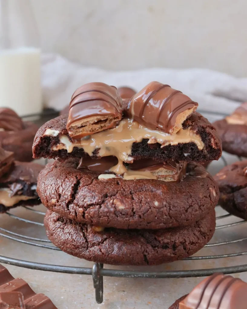 Snickers Cookies Combine Chocolate Caramel and Roasted Peanuts